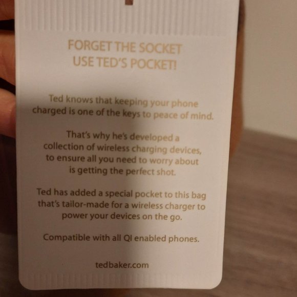 Ted Baker cognac men's messenger bag - Picture 5 of 5